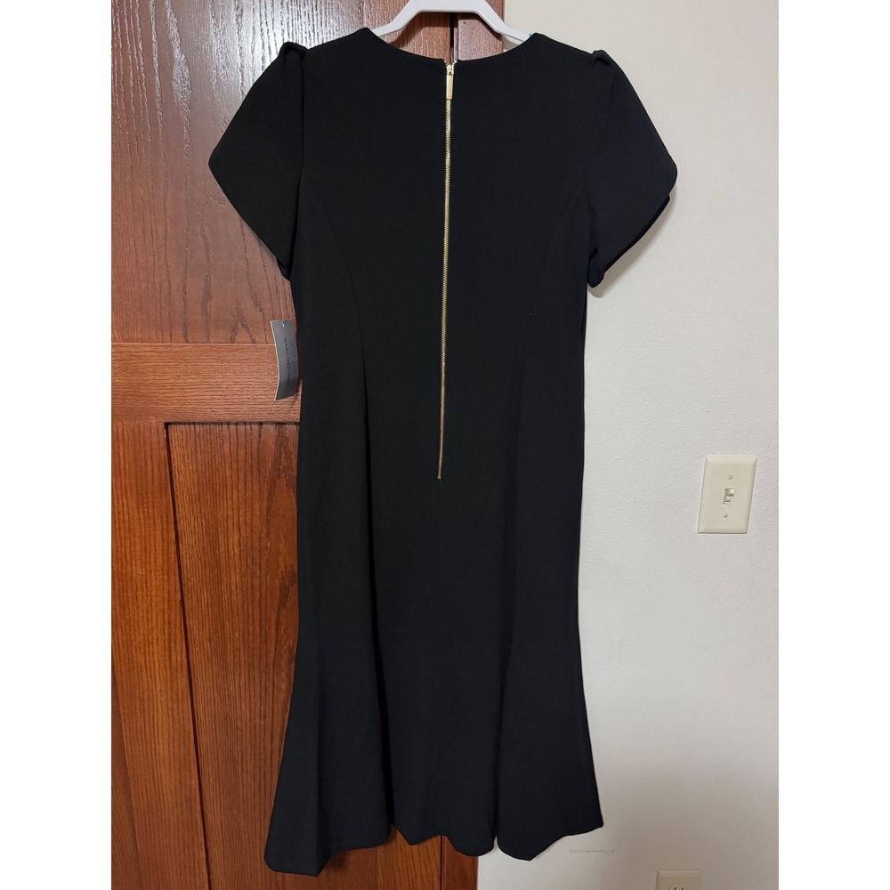 Marc New York Black Tulip Sleeve Mermaid Sheath Dress PLJC2Y7Y Womens 12 NEW - Picture 2 of 6